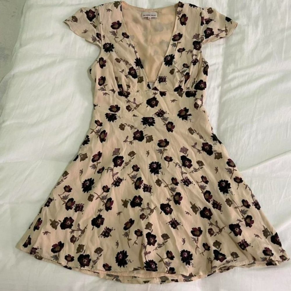 Floral Aritzia mini dress